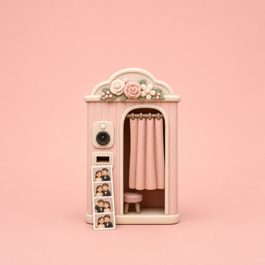 Photo Booths wedding vendor category illustration