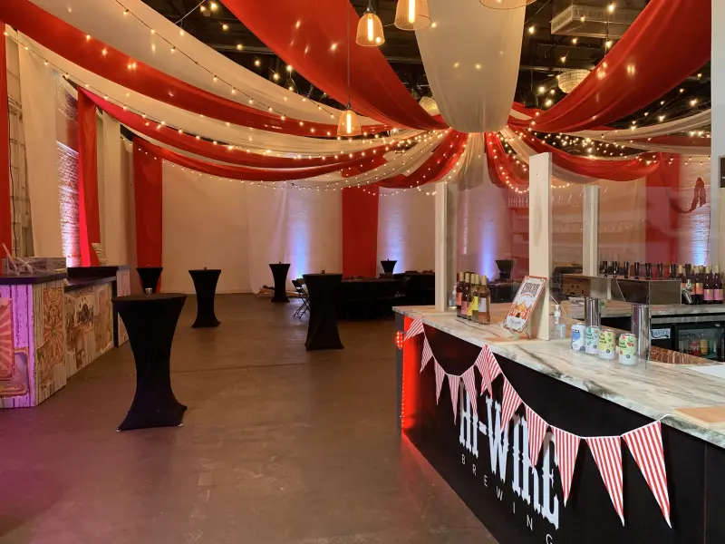The Event Space at HiWire Brewing